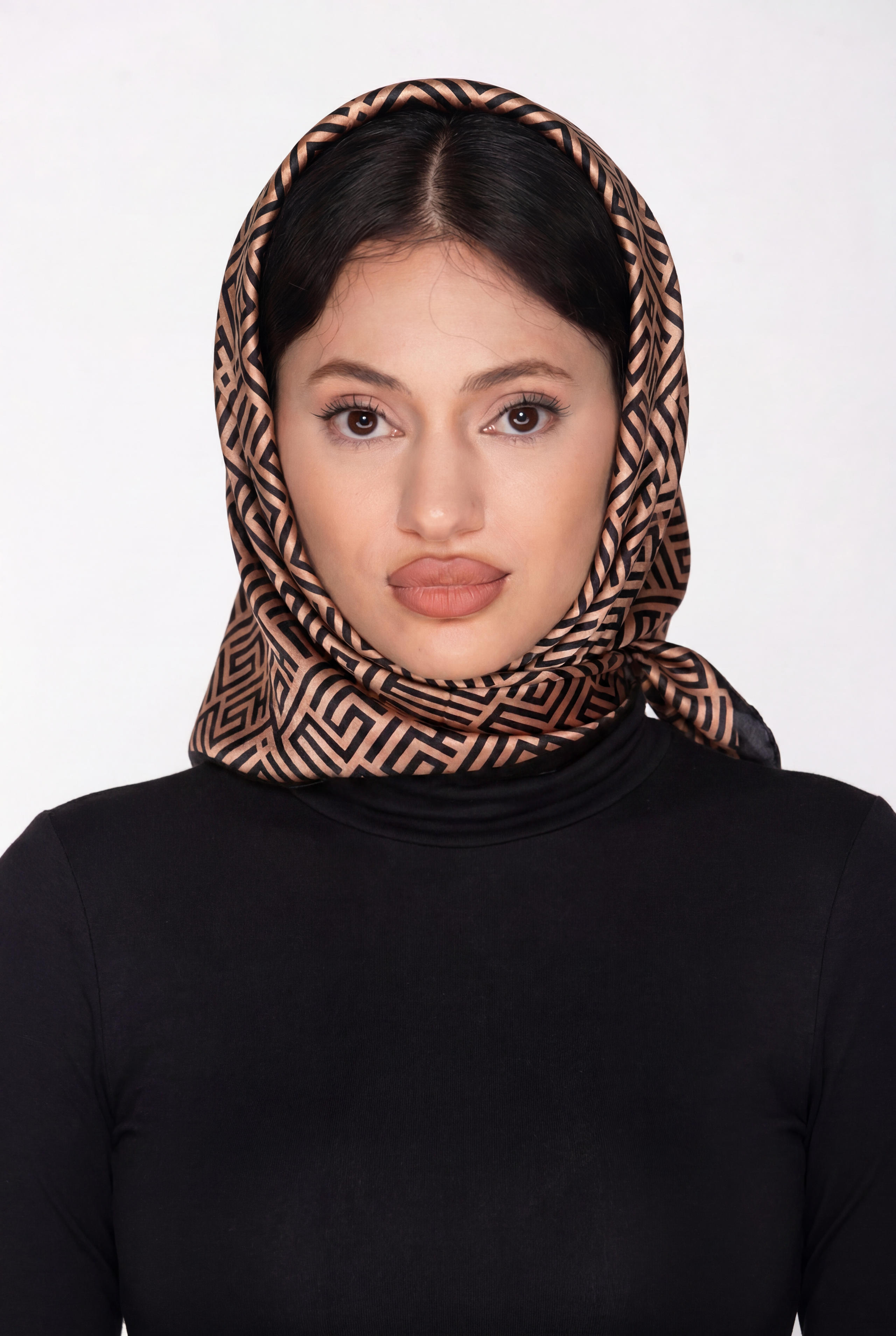The MISHMISH Logo Print Silk Scarf | 100% Silk