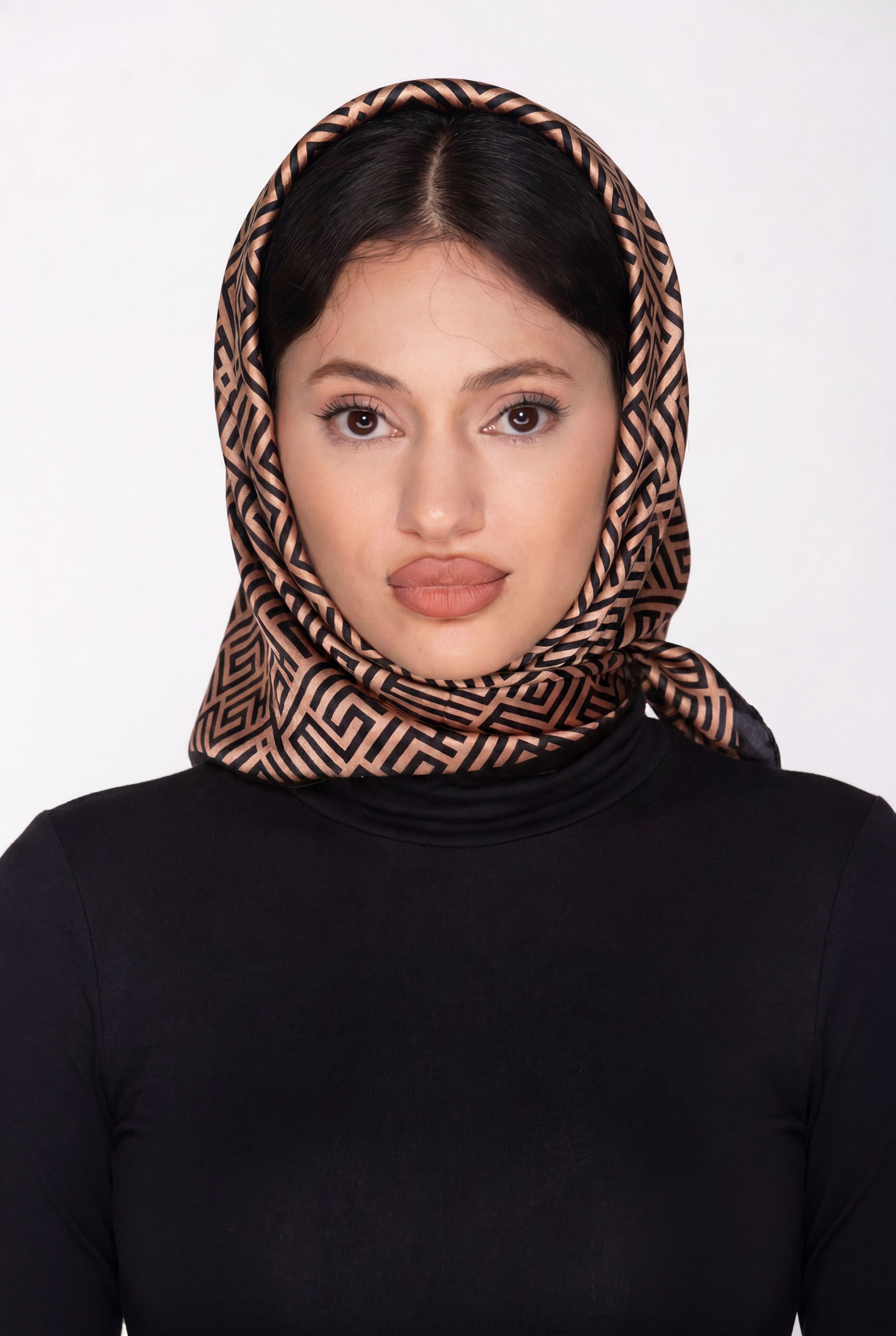 The MISHMISH Logo Print Silk Scarf | 100% Silk