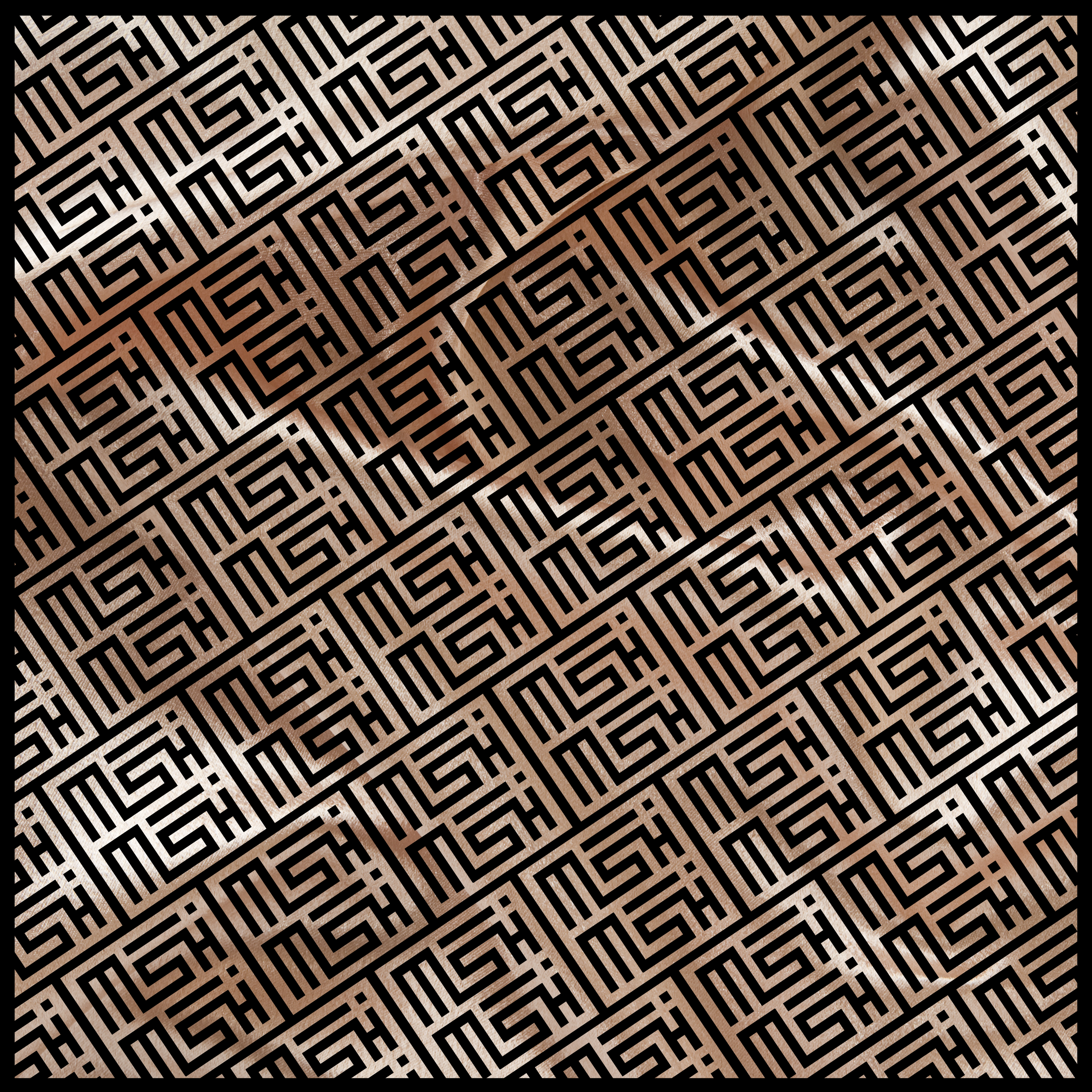 The MISHMISH Logo Print Silk Scarf | 100% Silk