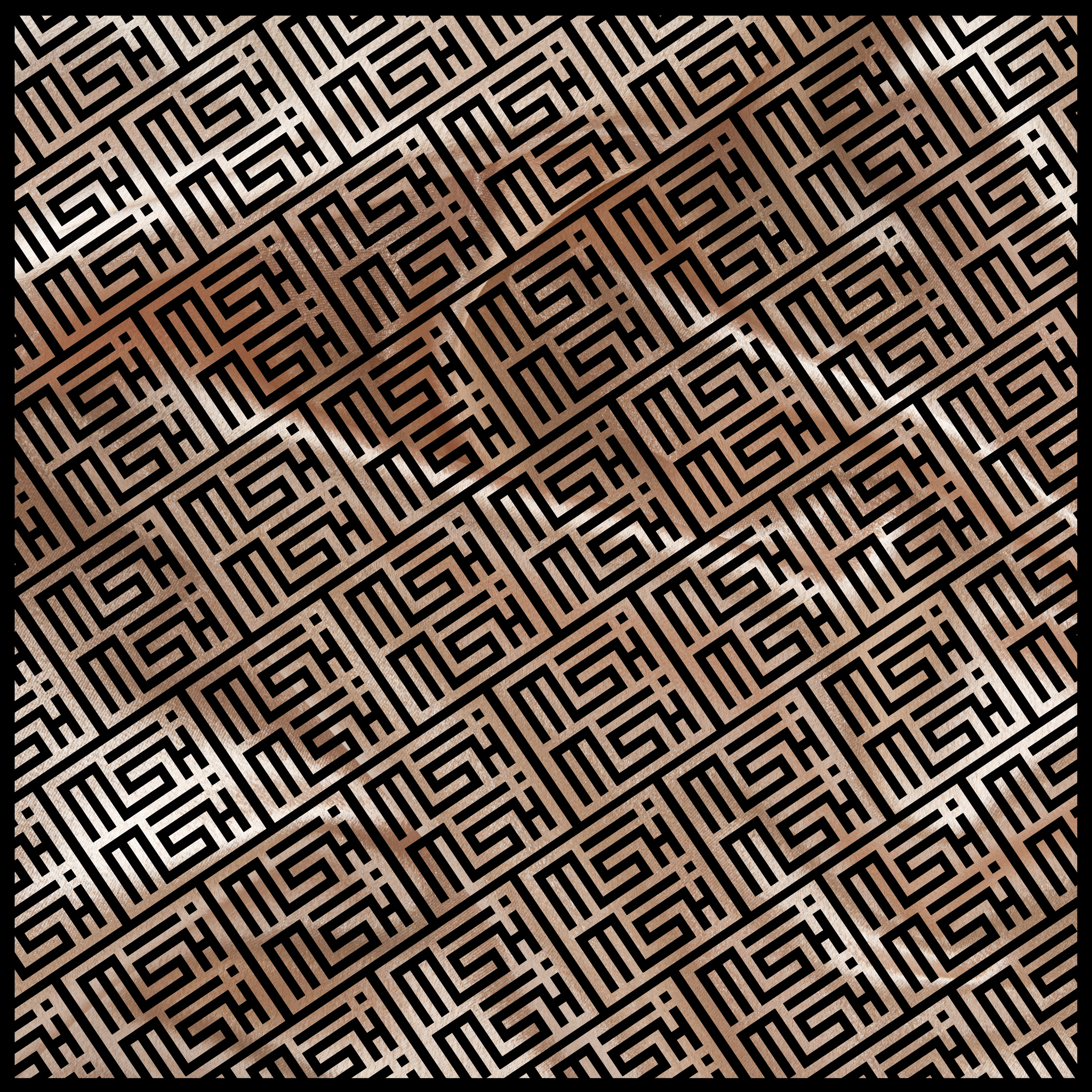 The MISHMISH Logo Print Silk Scarf | 100% Silk